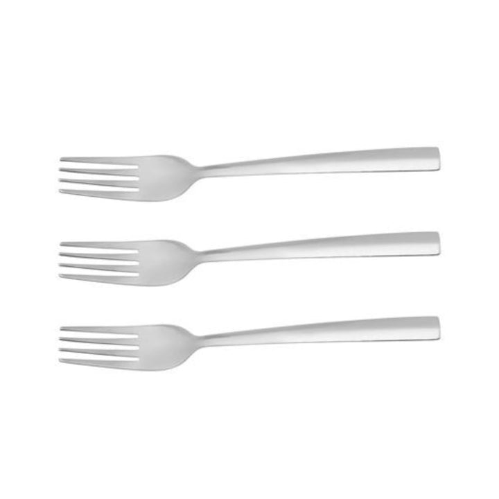 3 - Piece Set of Stainless Steel Dinner Forks with Designed Handles - Perfect for Salad and Dessert - Souk Al RasDinnerware