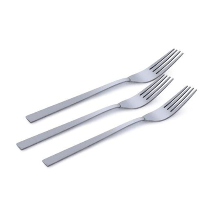 3 - Piece Set of Stainless Steel Dinner Forks with Designed Handles - Perfect for Salad and Dessert - Souk Al RasDinnerware