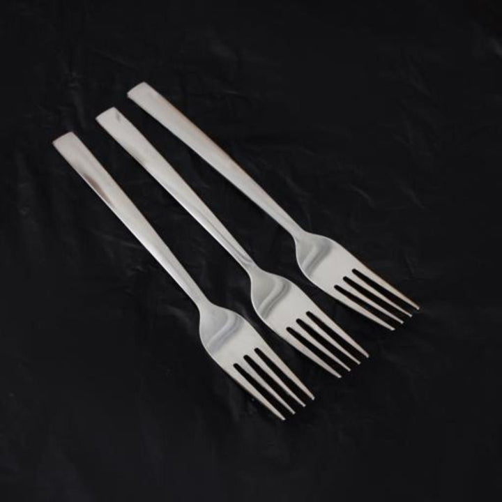 3 - Piece Set of Stainless Steel Dinner Forks with Designed Handles - Perfect for Salad and Dessert - Souk Al RasDinnerware