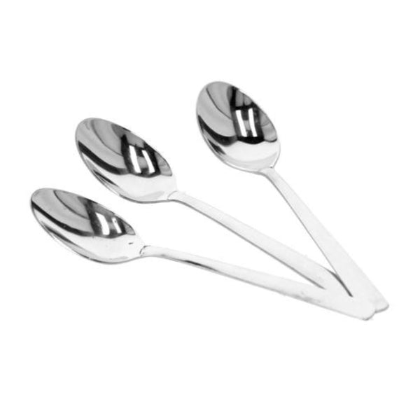 3 - Piece Stainless Steel Tea Spoon Set with Plain Pattern, Dishwasher Safe and Mirror Polished Finish - Souk Al RasServeware