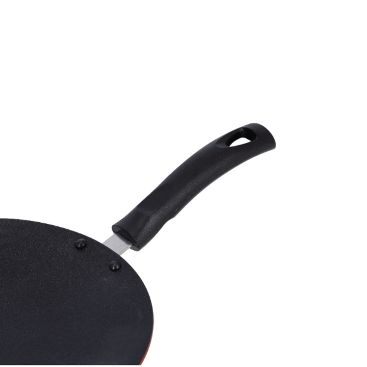 3Piece Set Frypan and Tawa with Turner -Red and Black