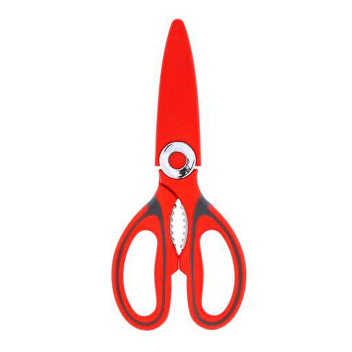 3in1 Kitchen Shears, Strong Stainless Steel - Cutting, Cracking, Peeling - Souk Al RasKitchen Tools & Utensils