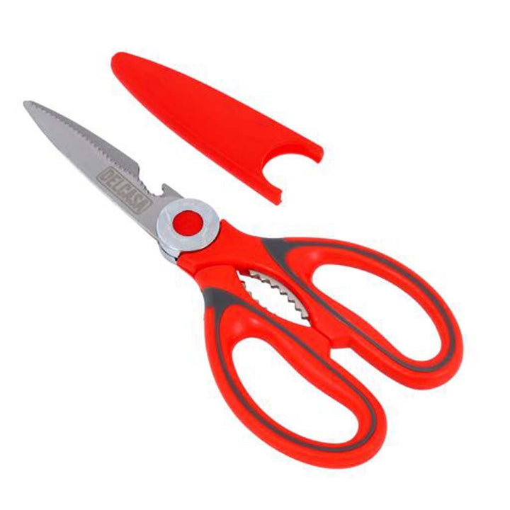 3in1 Kitchen Shears, Strong Stainless Steel - Cutting, Cracking, Peeling - Souk Al RasKitchen Tools & Utensils