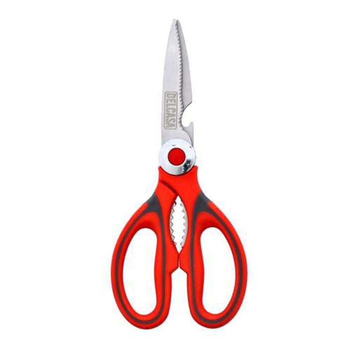 3in1 Kitchen Shears, Strong Stainless Steel - Cutting, Cracking, Peeling - Souk Al RasKitchen Tools & Utensils