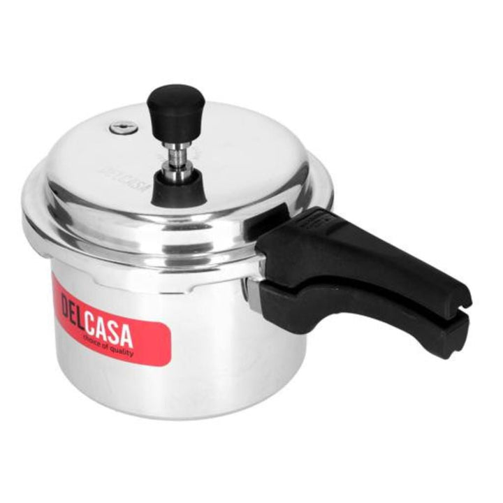 3L Aluminium Pressure Cooker with Anti - Implosion Lid - Safe for Gas & Induction Cooking with Safety Valves - Souk Al RasCookware