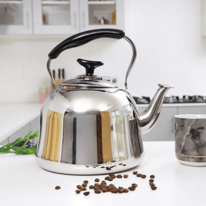 5 Liter Stainless Steel Whistling Tea Kettle - Portable, Heat Resistant - Souk Al RasCookware