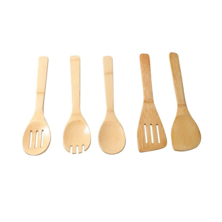 5 - Piece Bamboo Utensils - Souk Al RasKitchen Utensil Sets