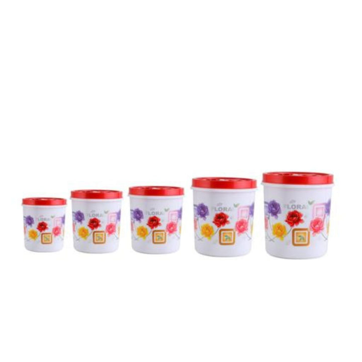 5 piece Plastic Storage Set - Souk Al RasFood Storage Containers