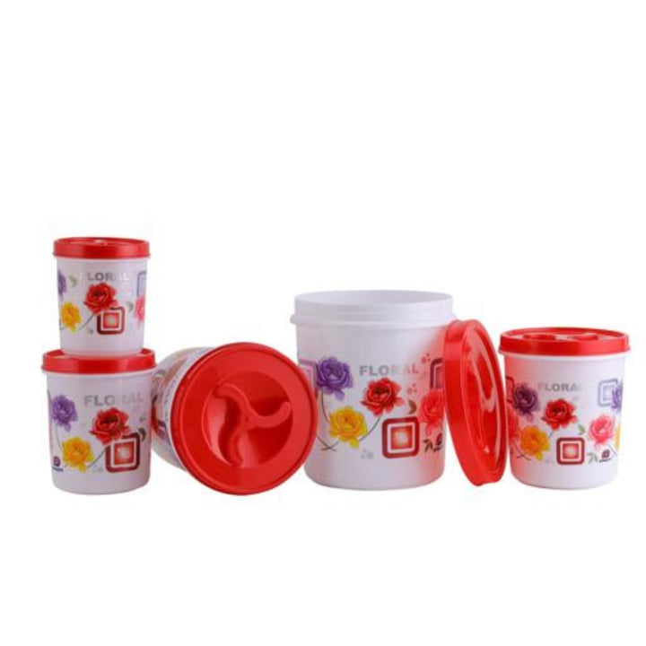 5 piece Plastic Storage Set - Souk Al RasFood Storage Containers