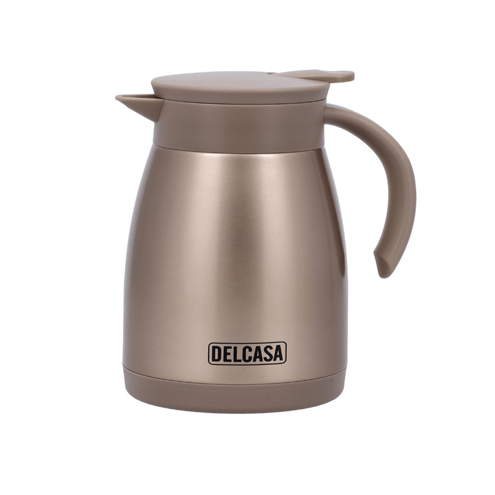 500ML Stainless Steel Coffee Pot, Double Wall Pot - Souk Al RasDrinkware