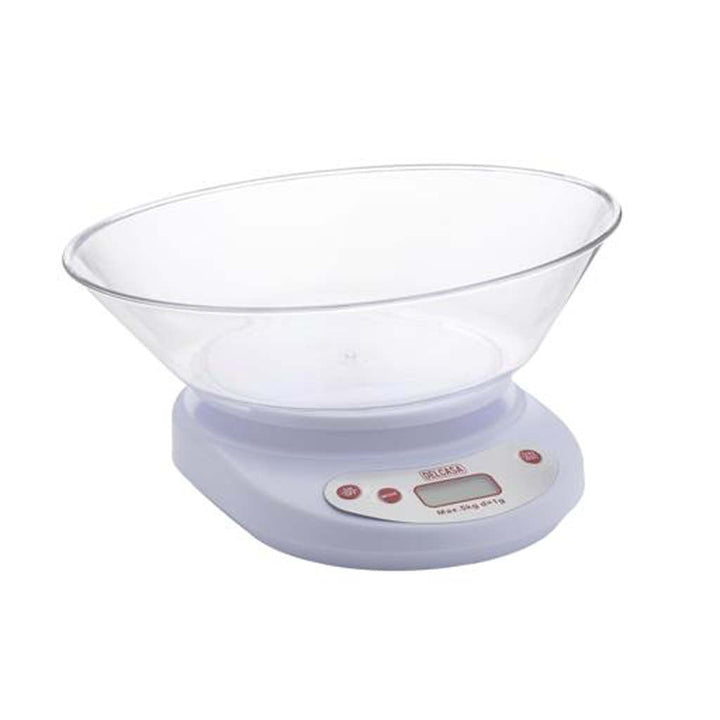 5Kg Digital Kitchen Scale with Transparent Bowl, Overload/Low Battery Indication, Auto Turn Off - Souk Al RasKitchen