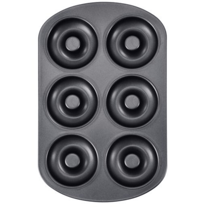 6 Cavity Dark Grey Donut Pan - Souk Al RasBakeware