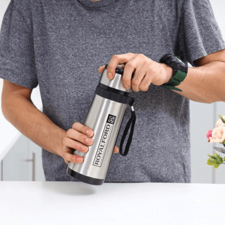 600ml Stainless Steel Vacuum Flask - Portable Hot Water Bottle - Souk Al RasVacuum Flasks and Thermos