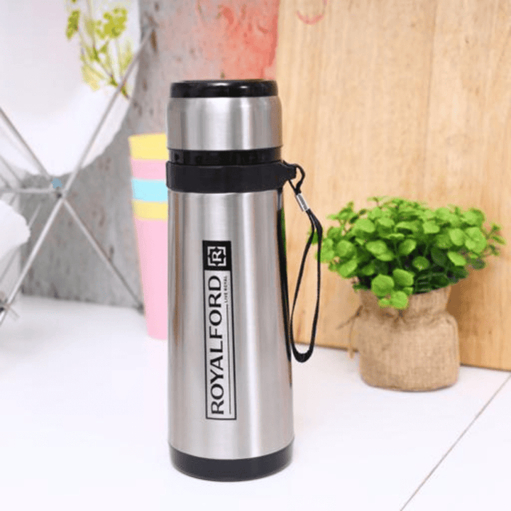 600ml Stainless Steel Vacuum Flask - Portable Hot Water Bottle - Souk Al RasVacuum Flasks and Thermos