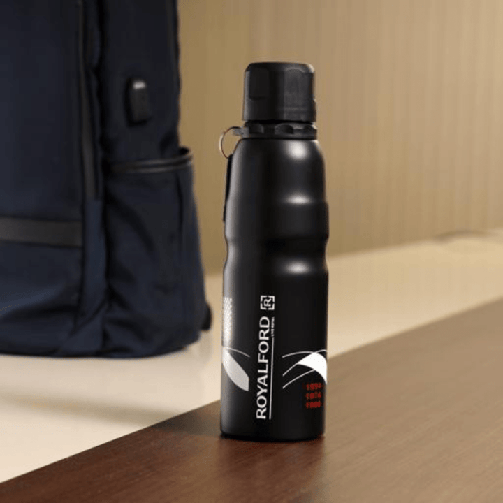 750ml Black Stainless Steel Sports Bottle - Souk Al RasDrinkware