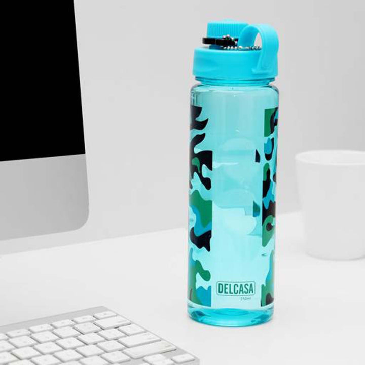 750ml Leak - Proof Water Bottle - Ideal for Travel, Camping, Trekking, Unbreakable, Food - Grade - Souk Al RasWater Bottles