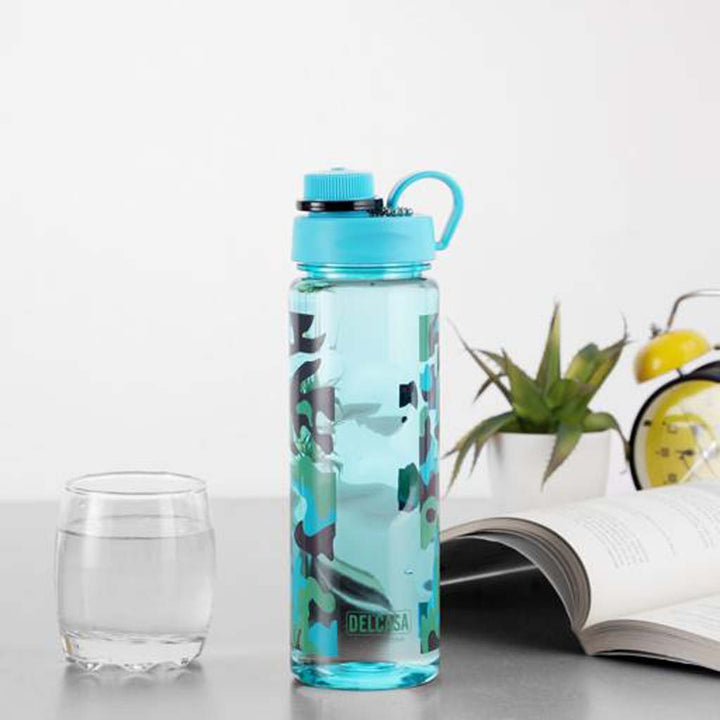 750ml Leak - Proof Water Bottle - Ideal for Travel, Camping, Trekking, Unbreakable, Food - Grade - Souk Al RasWater Bottles