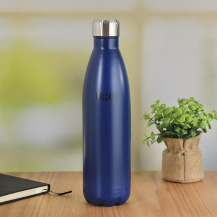 750ml Stainless Steel Water Bottle with Portable Double Wall and Leak - Proof Lid - Made of 100% Food - Grade Material | Perfect for Hot and Cold Drinks - Souk Al RasDrinkware