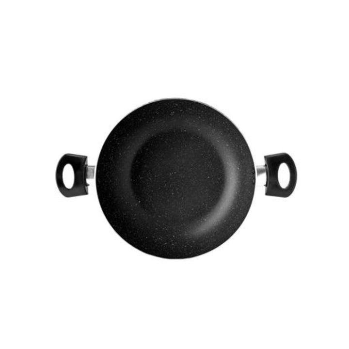 Aluminium Wok Pan with Glass Lid by DELCASA, 26 cm - Induction Compatible and Durable Non-Stick Frying Pan