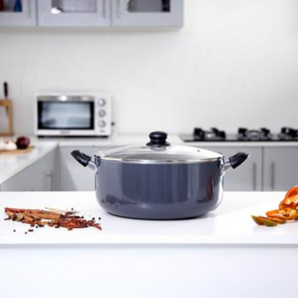 28CM Aluminum Cooking Pot Casserole with Non Stick Granite Coating