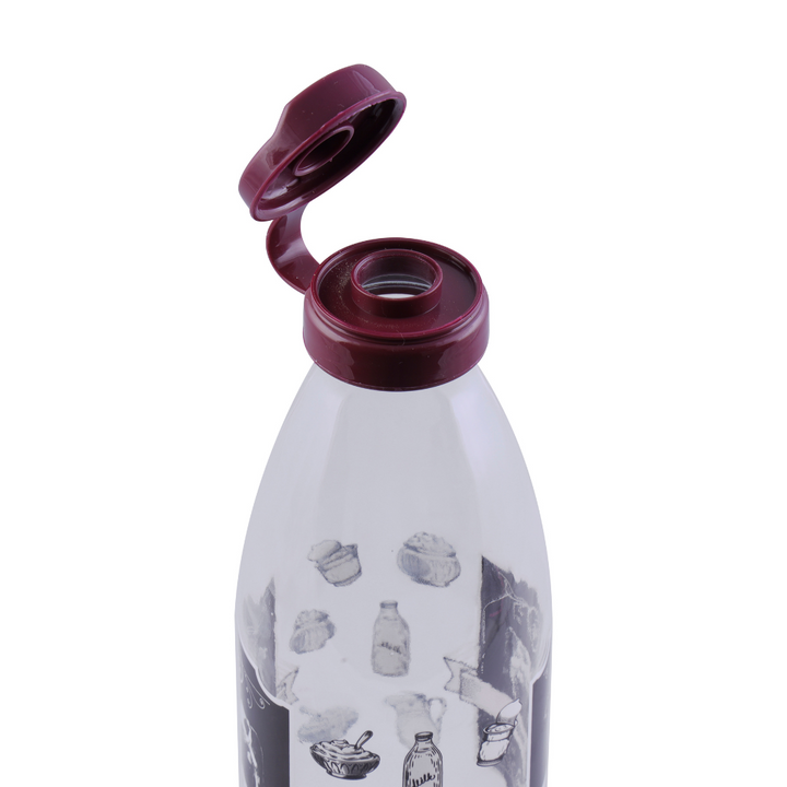 Aqua Glass Milk Bottle, Juice Bottle with Lid, Reusable Dairy Bottles 