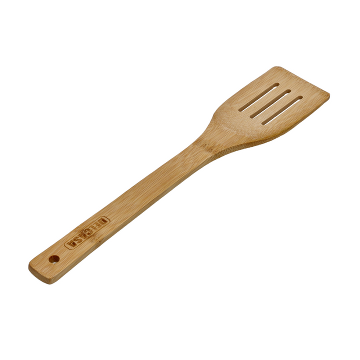 Bamboo Slotted Turner, Natural Bamboo Spoon