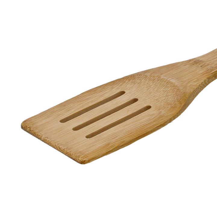 Bamboo Slotted Turner, Natural Bamboo Spoon