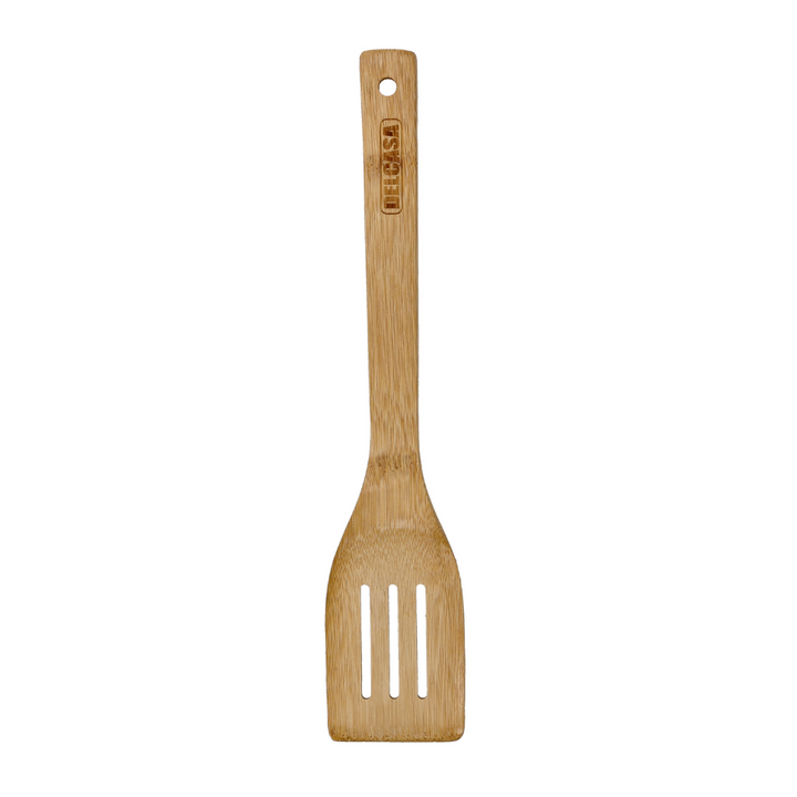 Bamboo Slotted Turner, Natural Bamboo Spoon