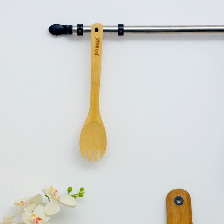 Bamboo Spaghetti Server, Natural Bamboo