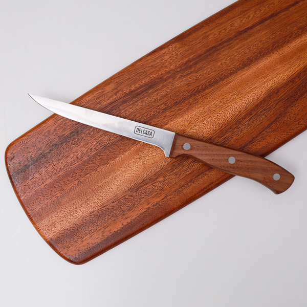 Bonning Knife, Sharpe Stainless Steel Blade, Walnut Wood Handle 6 INCH