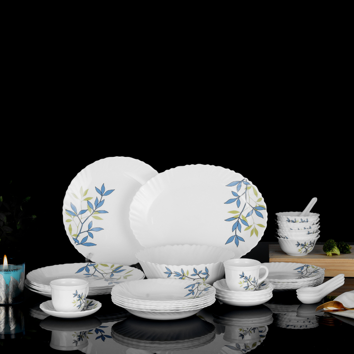 Buy ROYALFORD 44 Pc Opalware Dinner Set with Elegant Floral Design