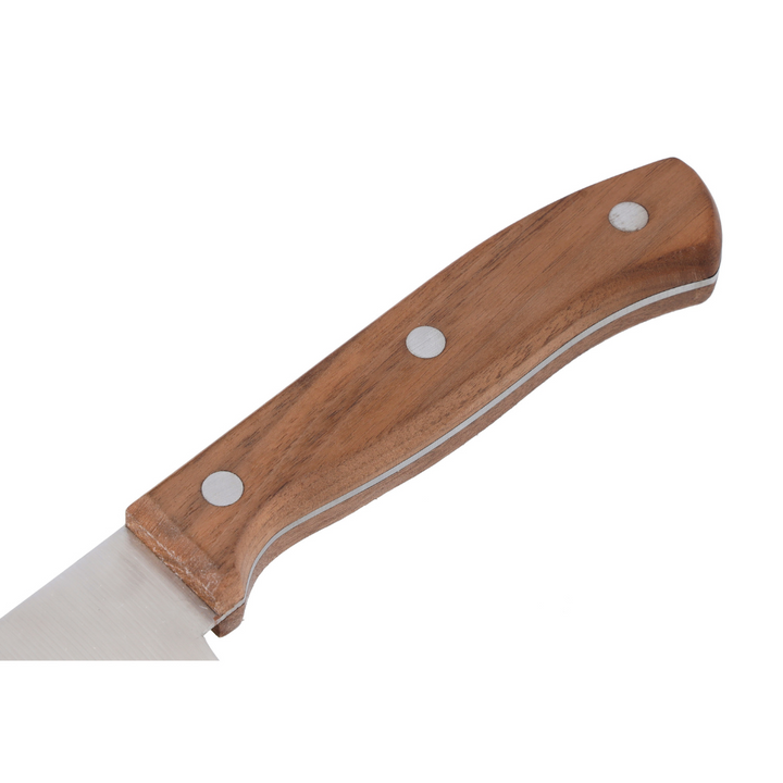 Chef Knife, Sharpe Stainless Steel Blade, Walnut Wood Handle 8 INCH