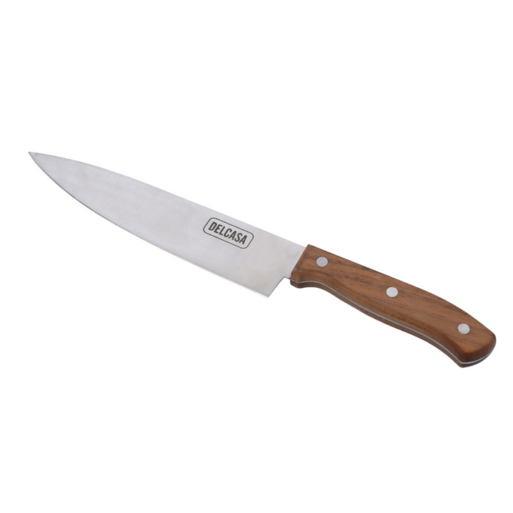 Chef Knife, Sharpe Stainless Steel Blade, Walnut Wood Handle 8 INCH