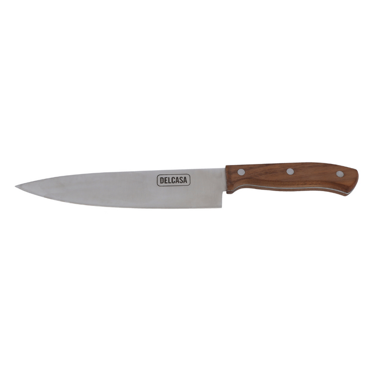 Chef Knife, Sharpe Stainless Steel Blade, Walnut Wood Handle 8 INCH