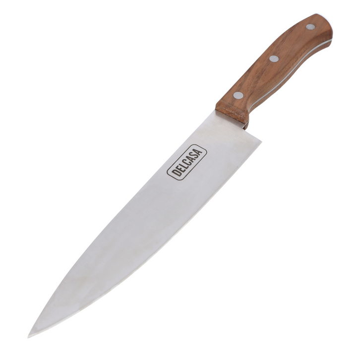 Chef Knife, Sharpe Stainless Steel Blade, Walnut Wood Handle 8 INCH