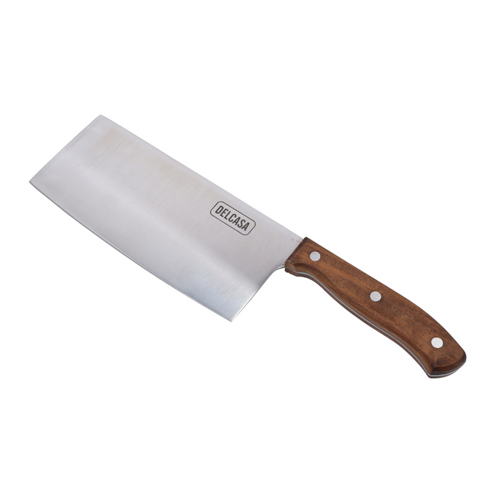 Cleaver Knife, Sharpe Stainless Steel Blade, Walnut Wood Handle 7.5 INCH