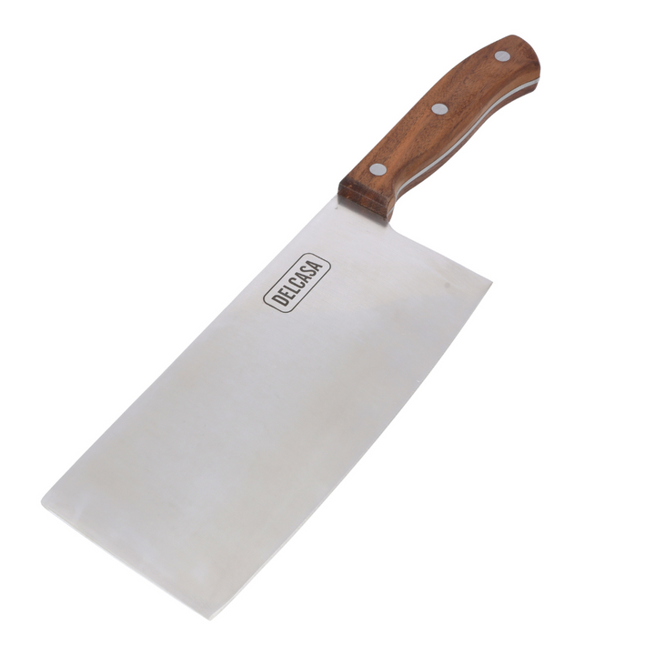 Cleaver Knife, Sharpe Stainless Steel Blade, Walnut Wood Handle 7.5 INCH