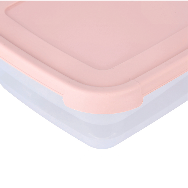 Cook & Lock Rectangular Storage Container, 2Pcs 2000ml