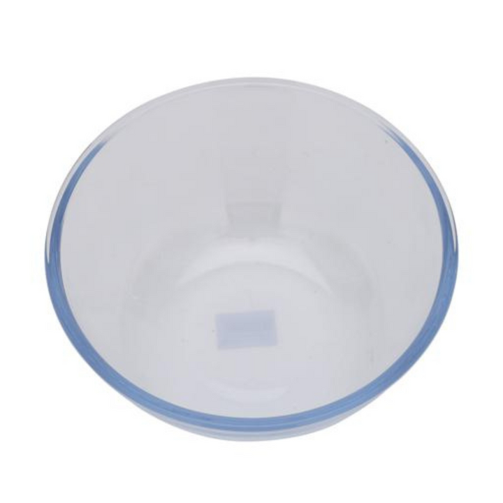 DELCASA 1000ml Premium Quality Round Mixing Bowl, DC2387 - Made from High Borosilicate Glass, Oven, Dishwasher and Freezer Safe for Storage, Mixing and Serving