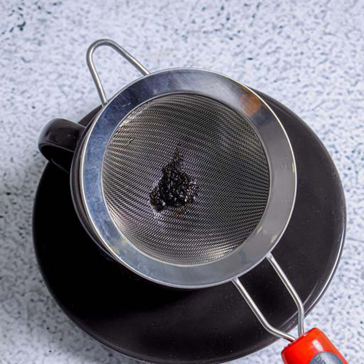 DELCASA 10cm Stainless Steel Tea Strainer with PP Handle