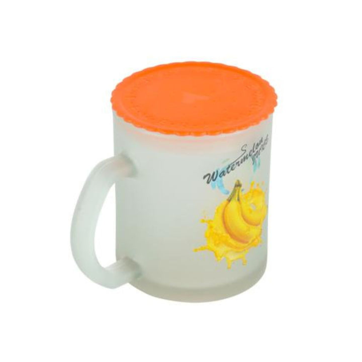 DELCASA 10oz Freezable Beer Stein with Fruit Design and Lid - Keep Your Drinks Frosty in this Frozen Mug Jug