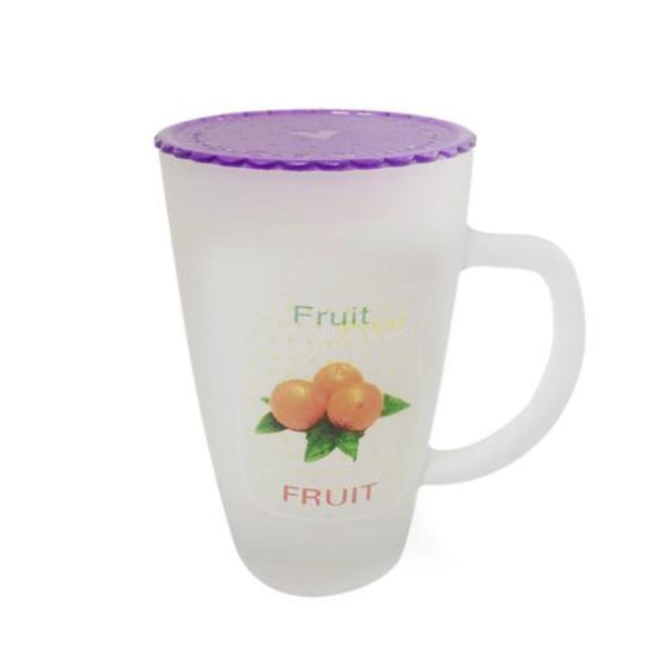 DELCASA 11oz Freezable Beer Stein with Fruit Design and Lid - Keep Your Drinks Frosty in this Frozen Mug Jug