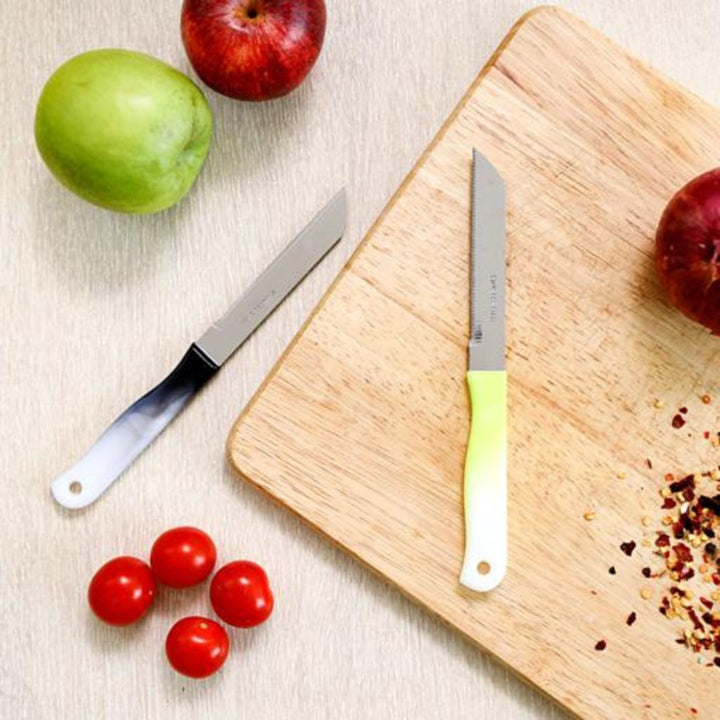 DELCASA 12-Piece Steak Knife Set with Serrated Edges (DC1838)  Stainless Steel Fruit Knife Set with Razor Sharp Blades  Ultra-Sharp Cooking Knives  Perfect Kitchen Gift for Cooking Enthusiasts and Chefs