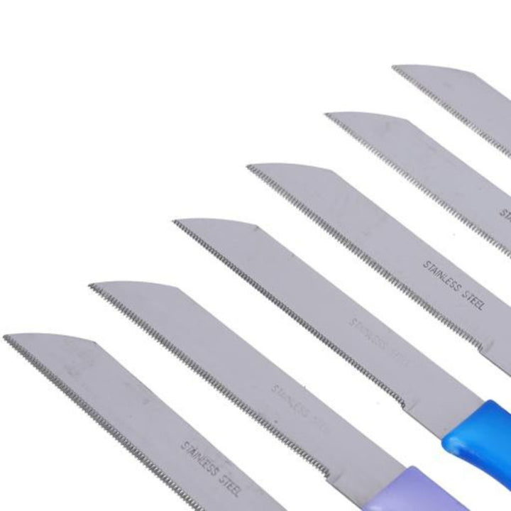 DELCASA 12-Piece Steak Knife Set with Serrated Edges (DC1838)  Stainless Steel Fruit Knife Set with Razor Sharp Blades  Ultra-Sharp Cooking Knives  Perfect Kitchen Gift for Cooking Enthusiasts and Chefs