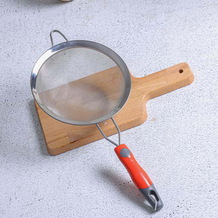 DELCASA 18cm Stainless Steel Tea Strainer with PP Handle