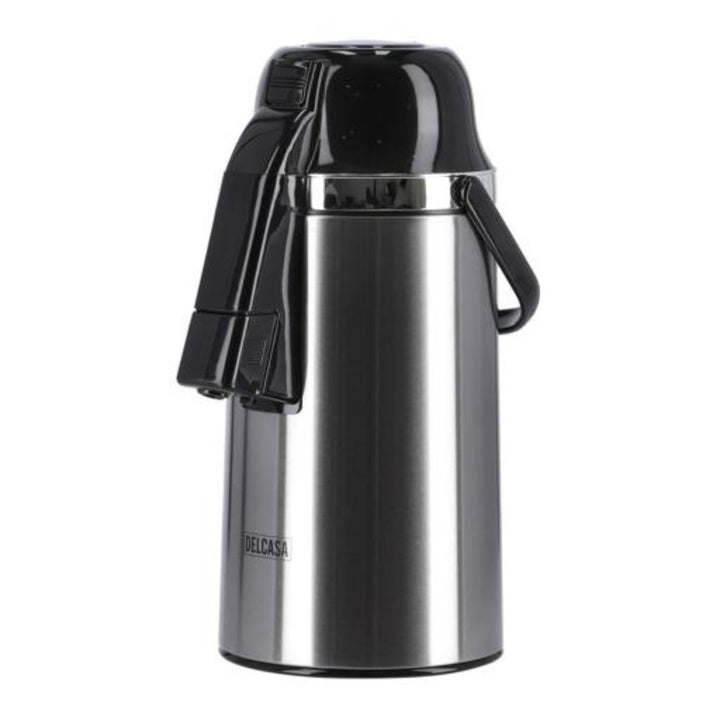 DELCASA 2.50L Insulated Airpot Vacuum Flask, featuring a double wall design for optimal thermal retention