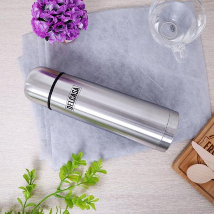 DELCASA 25oz750ml Insulated Stainless Steel Vacuum Flask Water Bottle - Thermos Flask