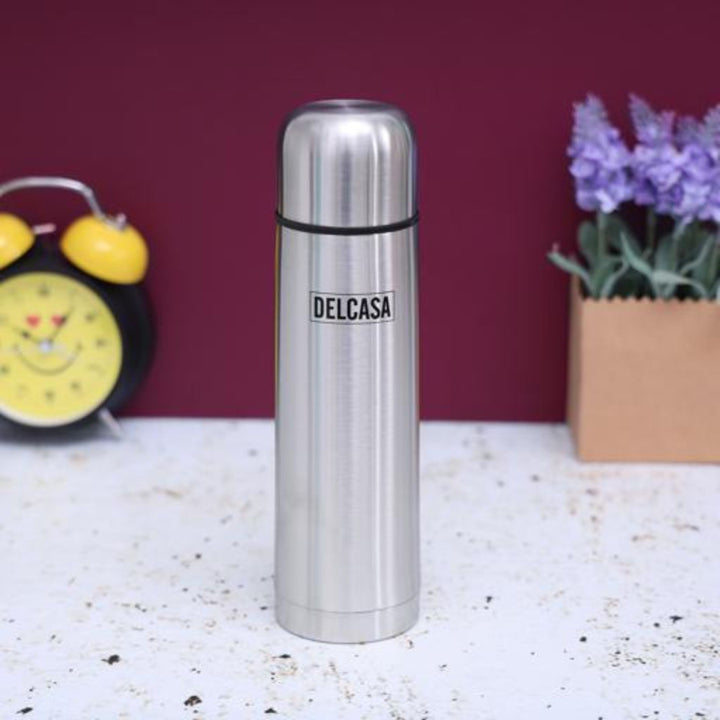 DELCASA 25oz750ml Insulated Stainless Steel Vacuum Flask Water Bottle - Thermos Flask