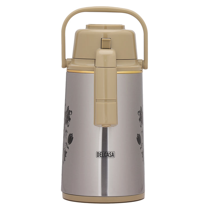 DELCASA 3L Stainless Steel Vacuum Airpot.