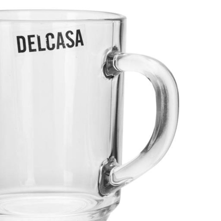 DELCASA 3Pc-Glass Mug with handle 210ml